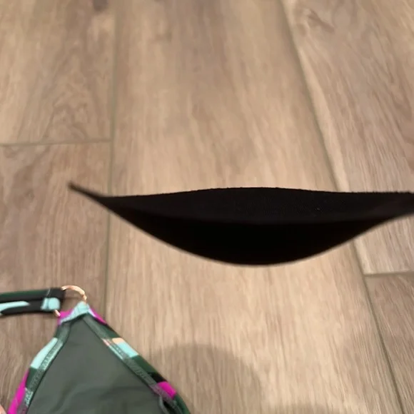 Macy’s NWT Junior’s Tropical Hula Honey Bikini Top Size XS Strappy Crisscross - Picture 8 of 16